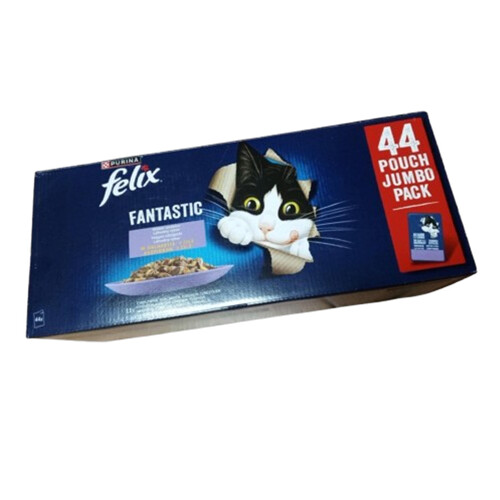 Kapsičky FELIX Fantastic Multipack - kura, hovädzie, losos, tuniak v želé 44 x 85 g