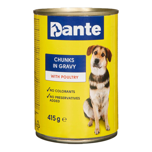 Dante konzerva pre psy hydinová 415 g