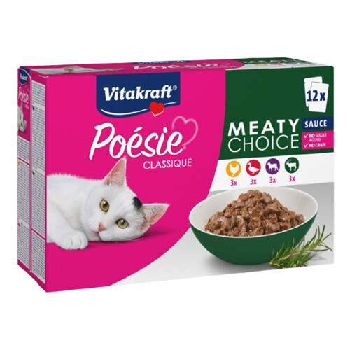 VITAKRAFT Poésie Classique Masová omáčka 12 x 85g/1020g