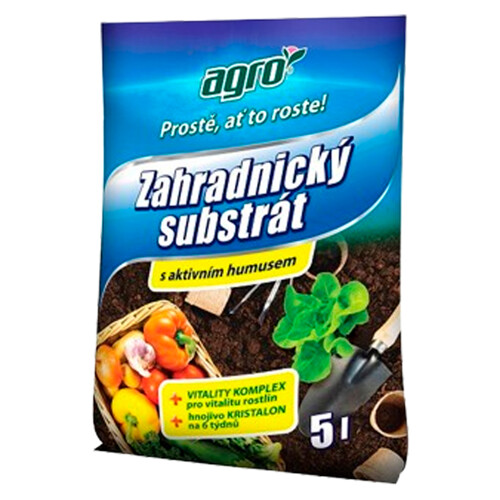 Substrát záhradnícky AGRO CS 5 l