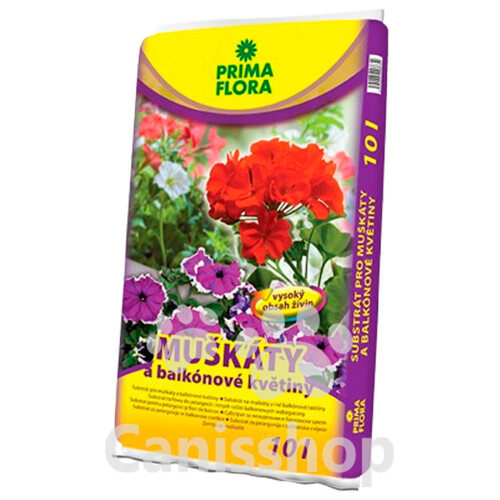 Substrát PRIMAFLORA na muškáty 10 l.