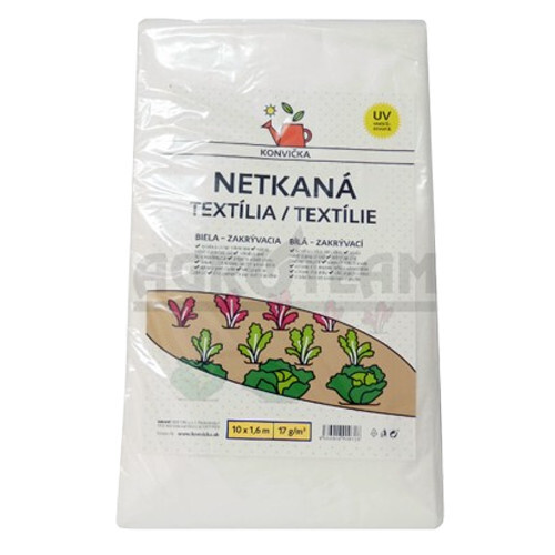 Netkaná textília biela 1.6x10m