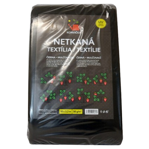 Netkaná textília čierna 3.2x10m