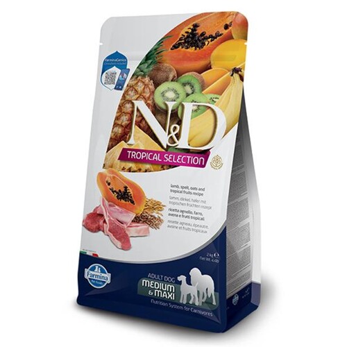 Farmina N&D dog TROPICAL SELECTION (AG) adult medium/maxu, lamb 10 kg