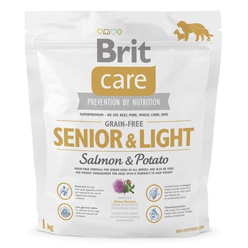 BRIT Care dog Grain free Senior & Light Salmon & Potato 1 kg