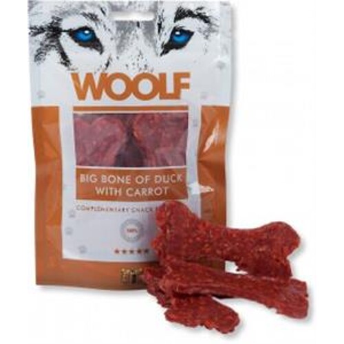 Pamlsok Woolf Dog Duck Bone Big & Carrot 100 g