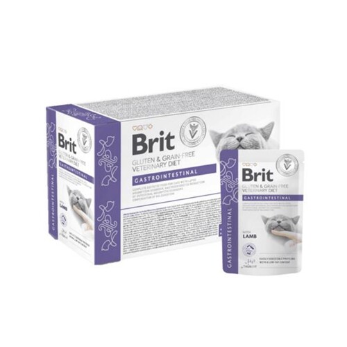 Brit VD Gluten & Grain-Free Cat Fillets in Gravy Gastrointestinal 12 x 85 g kapsičky