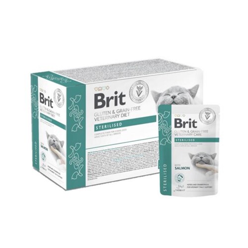 Brit VD Gluten & Grain-Free Cat Fillets in Gravy Sterilised 12 x 85 g kapsičky