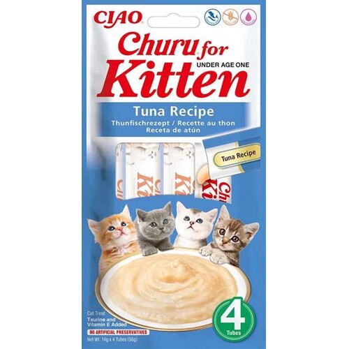 Pamlsok Inaba Churu Kitten cat Tuniak 4 tuby 56 g