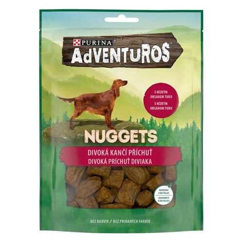 Pamlsok NESTLE dog ADVENTUROS Nuggets 90 g