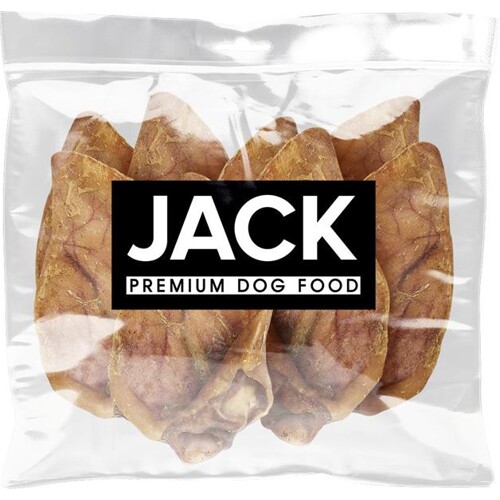 Pamlsok Jack bravčové uši XXL balenie 10 ks