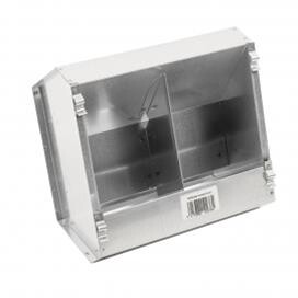 Kŕmidlo DUVO+ pre králiky, dvojkomorové, pozinkované