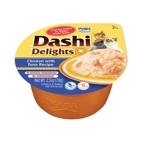 Inaba Dashi Delights cat Kura s tuniakom 70 g vanička