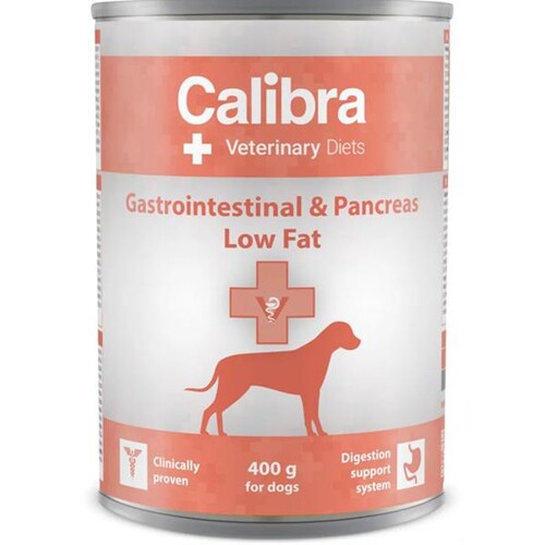 Calibra VD Dog Gastrointestinal & Pancreas Low Fat konzerva 400 g