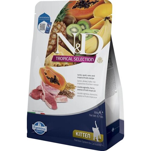 Farmina N&D cat TROPICAL SELECTION (AG) kitten, lamb 0,3 kg
