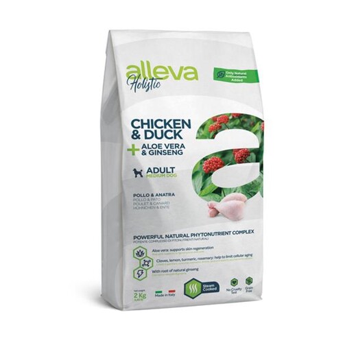 Alleva HOLISTIC dog adult medium chicken & duck 2 kg (2 kg)