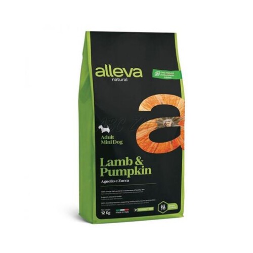 Alleva NATURAL dog adult mini lamb & pumpkin 12 kg (12 kg)