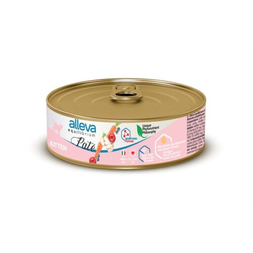 Alleva EQUILIBRIUM cat wet pate Sterilized chicken  85 g konzerva