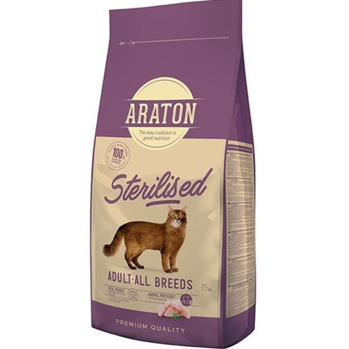 ARATON cat adult sterilised NEW 15 kg