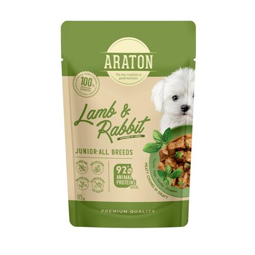 ARATON dog junior KAPSIČKA wet lamb&rabbit  85 g