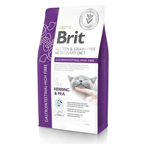 Brit Veterinary Diets GF cat Gastrointestinal High Fibre 5 kg