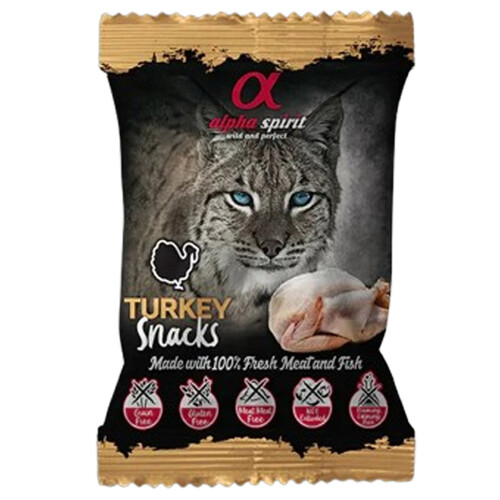 Alpha Spirit Snack Cat - morčacie mäso 50g