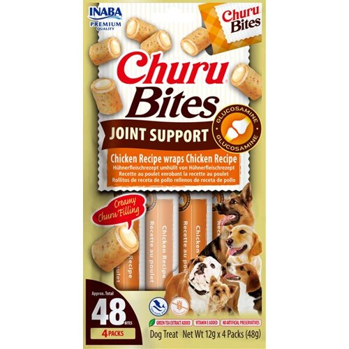 Pamlsok Inaba Churu Bites joint dog kura 4 x 12 g