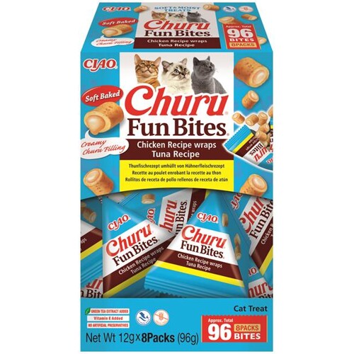 Pamlsok Inaba Churu Fun Bites cat tuniak 8 x 12 g