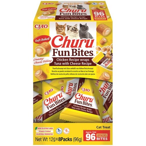 Pamlsok Inaba Churu Fun Bites cat tuniak so syrom 8 x 12 g