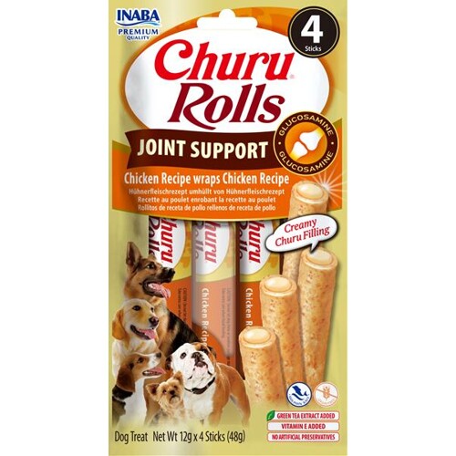 Pamlsok Inaba Churu Rolls joint dog  kura 4 x 12 g