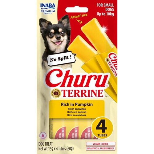 Pamlsok Inaba Churu Terrine dog tekvica 4 x 15 g