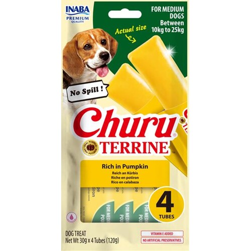 Pamlsok Inaba Churu Terrine dog tekvica 4 x 30 g