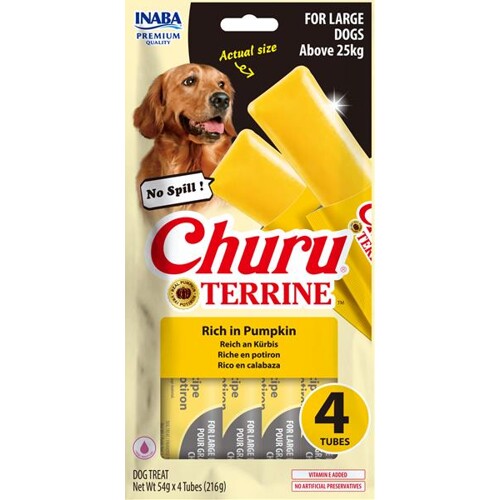 Pamlsok Inaba Churu Terrine dog tekvica 4 x 54 g