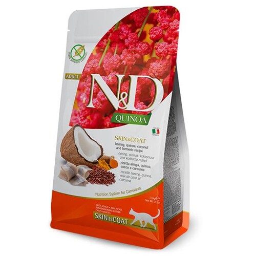 Farmina N&D cat QUINOA adult skin & coat herring 1,5 kg