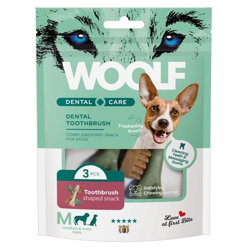 Pamlsok Woolf Dental Care ToothBrush M 120 g