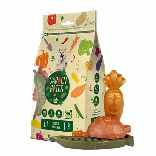 Pamlsok DUVO+ Garden Bites veggie buddies L  11 cm - 3 ks multicolour 270 g (L 11 cm - 3 ks)