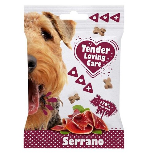 Pamlsok DUVO+ Tender Loving Care Soft Snack šunka Serrano 100 g (Šunka)