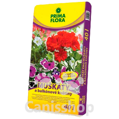 Substrát PRIMAFLORA na muškáty 40 l.