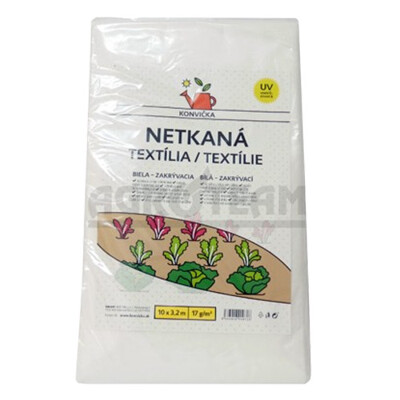 Netkaná textília biela 3,2x10m