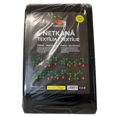 Netkaná textília čierna 1.6x10m