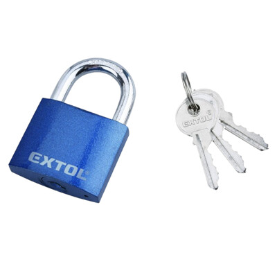 Zámok visací liatinový, 3 kľúče, 50mm, EXTOL CRAFT