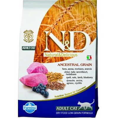Farmina N&amp;D cat AG adult, lamb, spelt, oats &amp; blueberry 0,3 kg (0,3 kg)