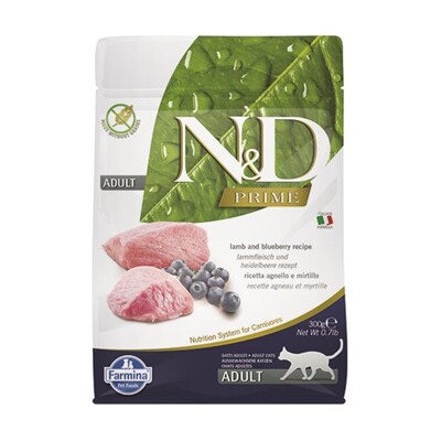 Farmina N&amp;D cat PRIME (GF) adult, lamb &amp; blueberry 0,3 kg (0,3 kg)