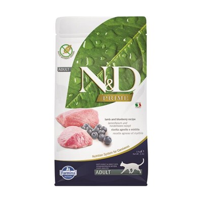 Farmina N&amp;D cat PRIME (GF) adult, lamb &amp; blueberry 1,5 kg (1,5 kg)