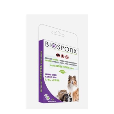 BIOGANCE Biospotix Dog spot-on L-XL s repelentným účinkom 3 x 3 ml  (nad 20 kg...