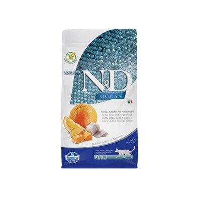 Farmina N&amp;D cat OCEAN PUMPKIN (GF) adult, herring &amp; orange 1,5 kg (1,5 kg)