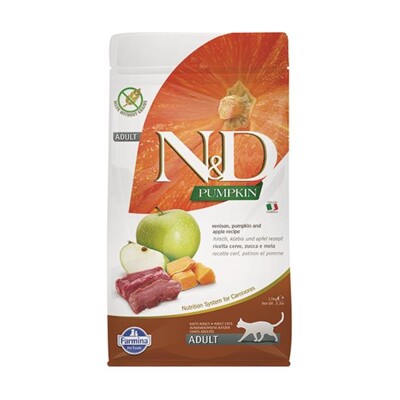 Farmina N&amp;D cat PUMPKIN (GF) adult, venison &amp; apple 1,5 kg (1,5 kg)