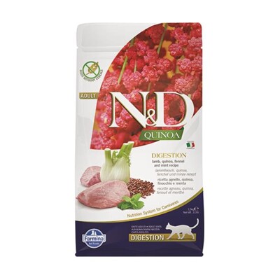 Farmina N&amp;D cat QUINOA (GF) adult, digestion, lamb 1,5 kg (1,5 kg)