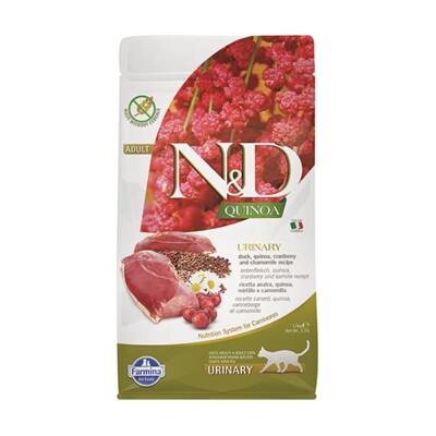 Farmina N&D cat QUINOA (GF) adult, urinary, duck & cranberry 1,5 kg (1,5 kg)