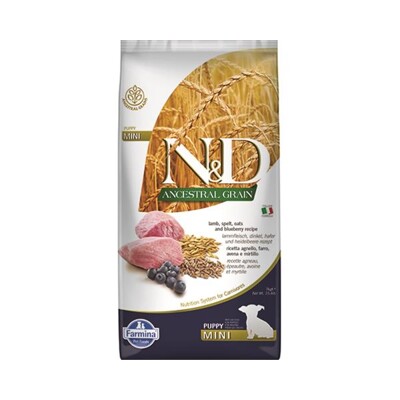 Farmina N&amp;D dog AG puppy mini, lamb, spelt, oats &amp; blueberry 7 kg